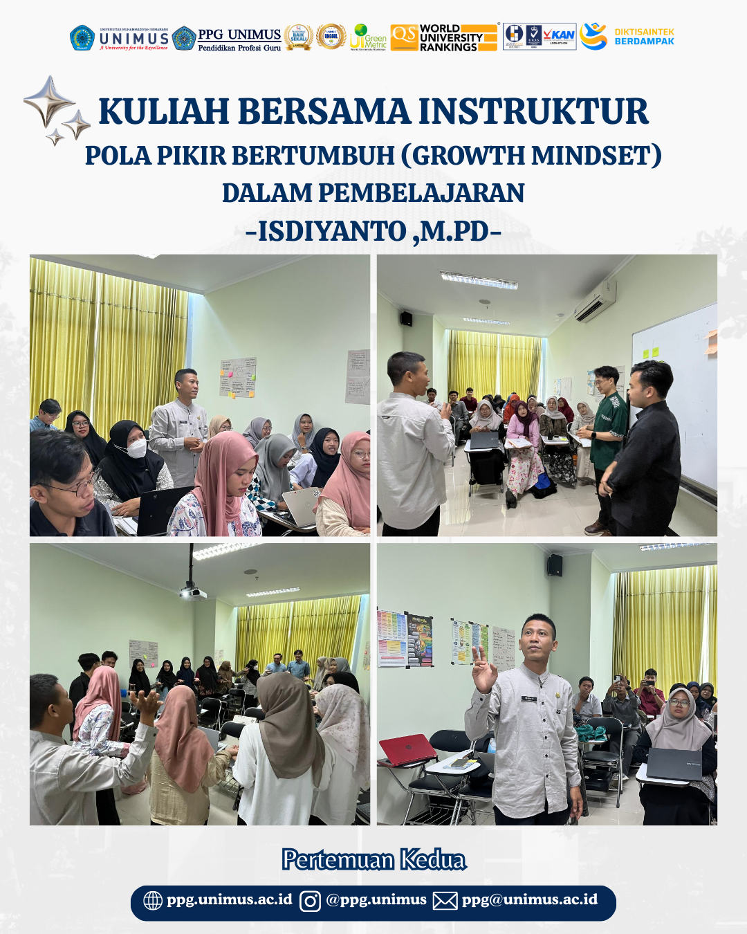 Read more about the article Kuliah Bersama Instruktur: Isdiyanto Bahas Pola Pikir Bertumbuh dalam Pembelajaran