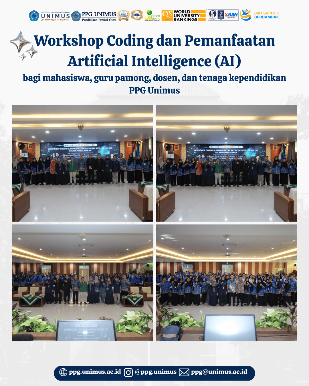 PPG UNIMUS Selenggarakan Workshop Coding dan Pemanfaatan Artificial Intelligence (AI)