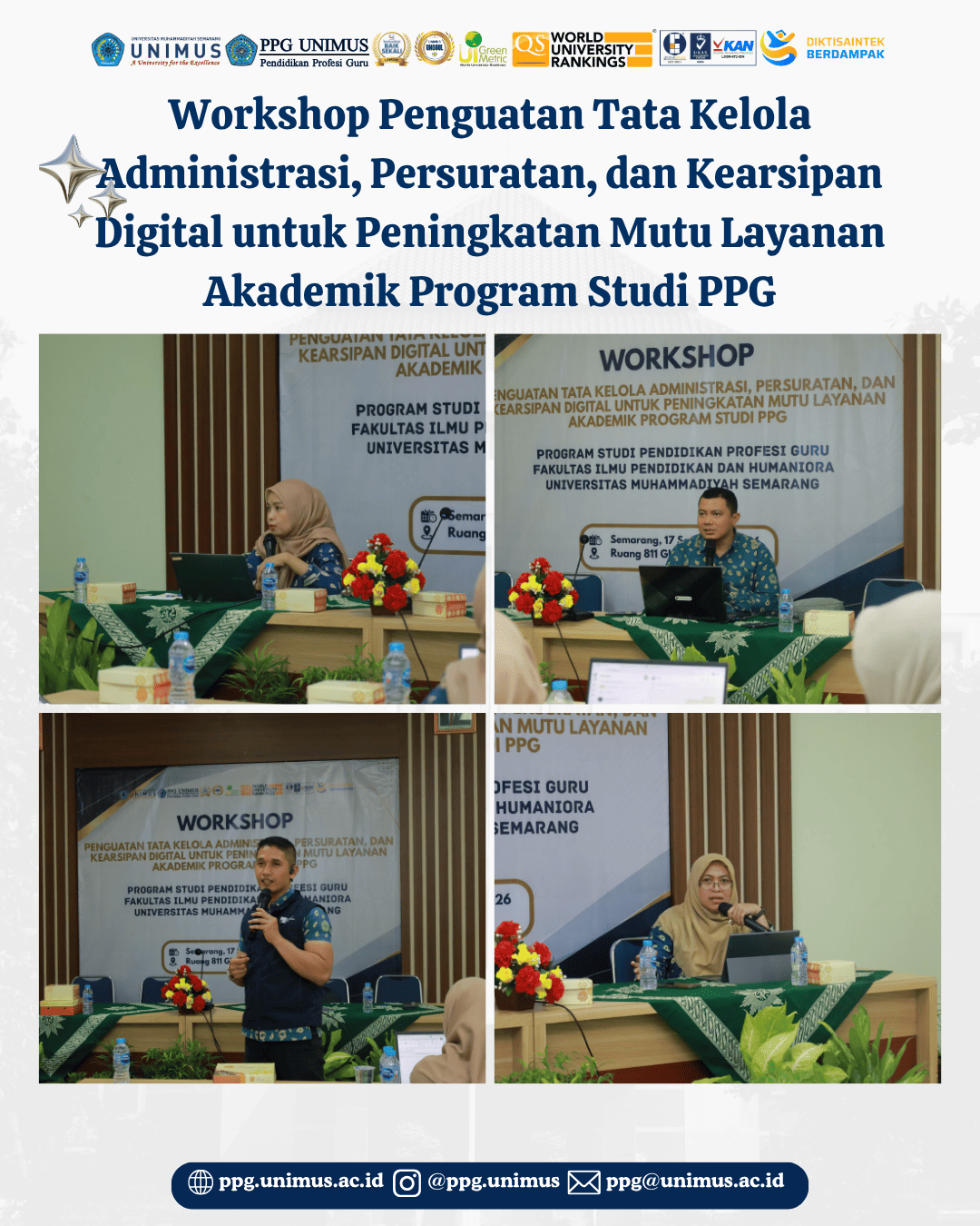 PPG UNIMUS Selenggarakan Workshop Penguatan Tata Kelola Administrasi dan Kearsipan Digital