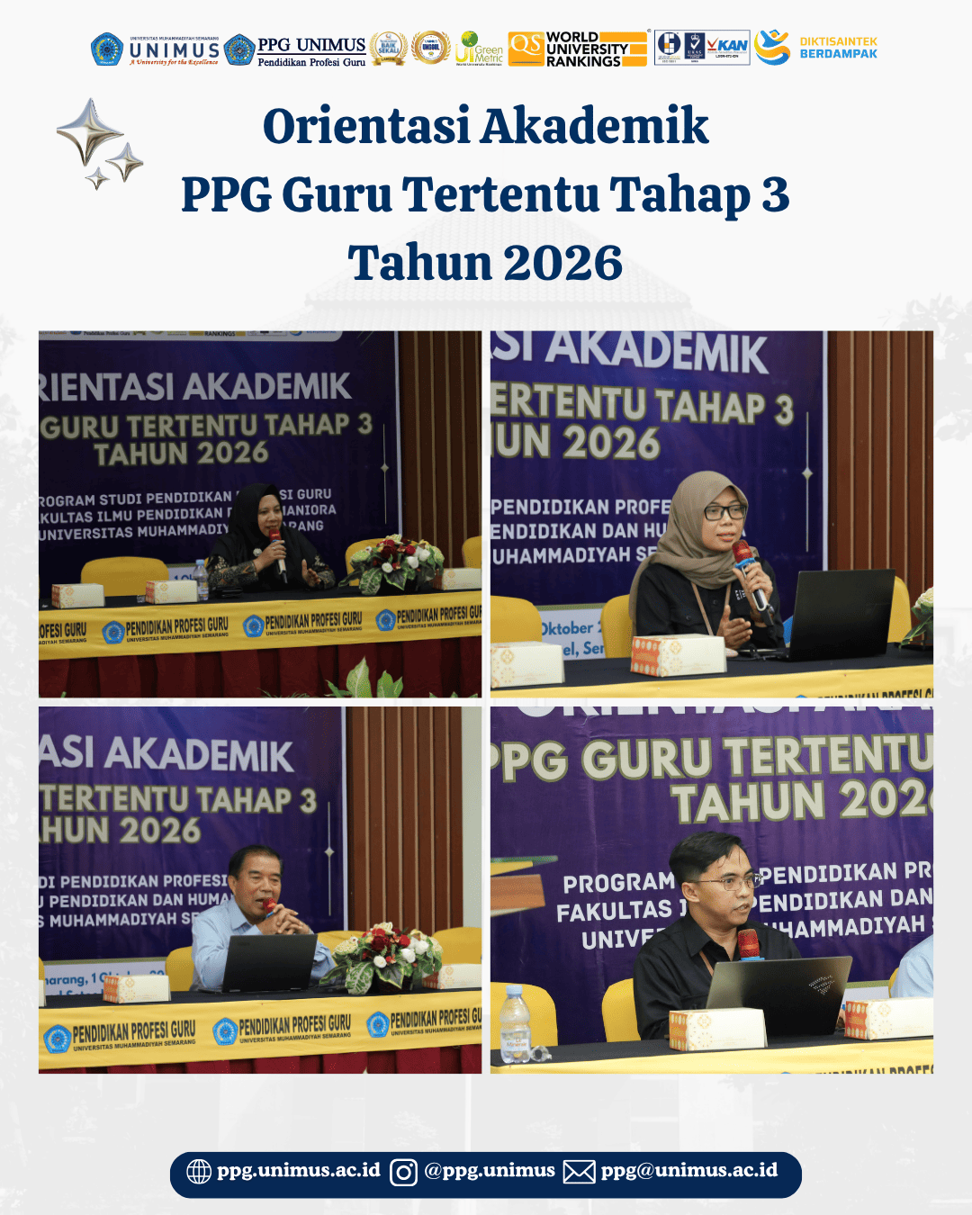 PPG UNIMUS Selenggarakan Orientasi Akademik PPG Guru Tertentu Tahap 3 Tahun 2026 Secara Hybrid